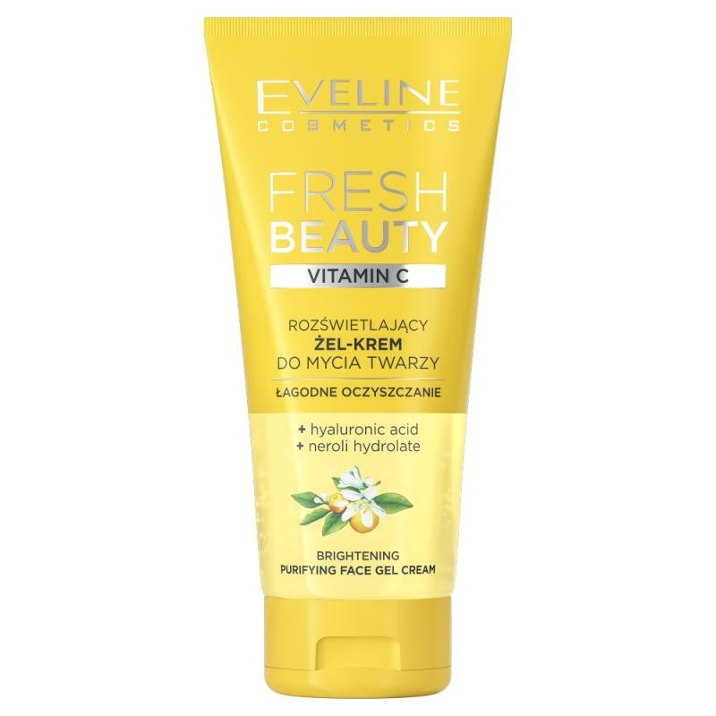EVELINE Fresh Beauty gelcrema detergente viso illuminante con vitamina C 150ml