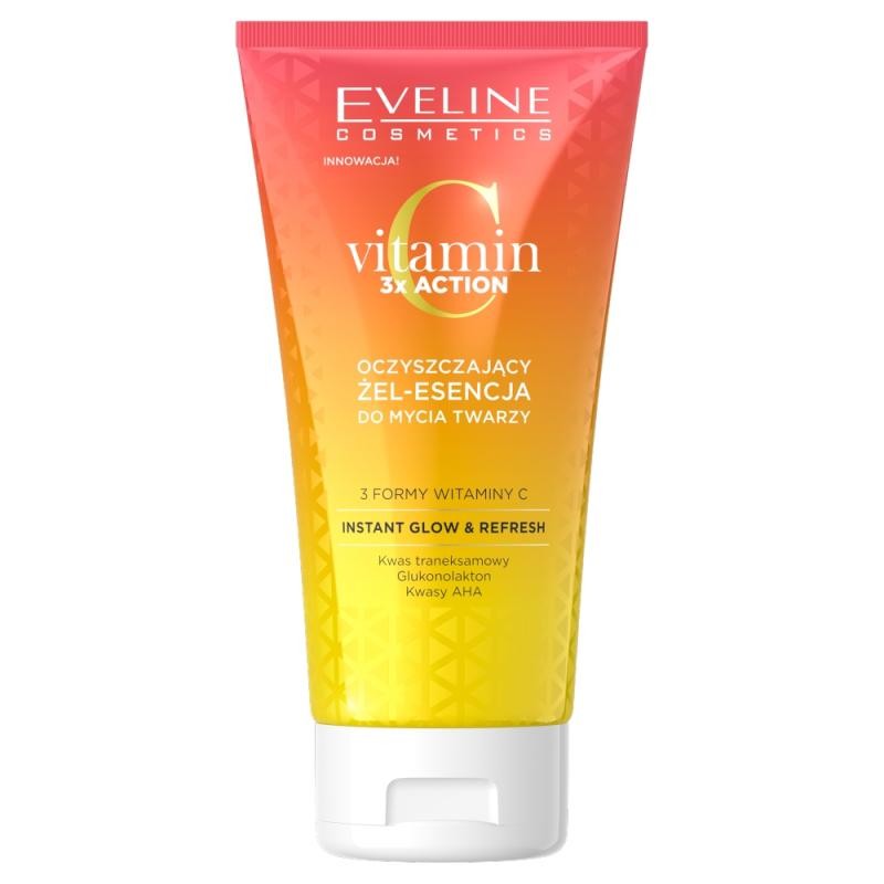 EVELINE Vitamina C 3x Azione gel detergenteessenza per il lavaggio del viso 150ml
