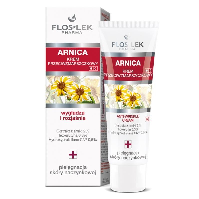 FLOSLEK Arnica AntiWrinkle Cream crema antirughe per pelle vascolare 50ml