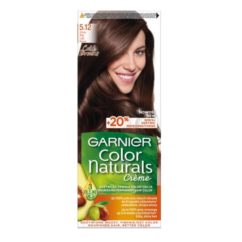 GARNIER Color Naturals Creme crema colorante per capelli 512 Castano freddo
