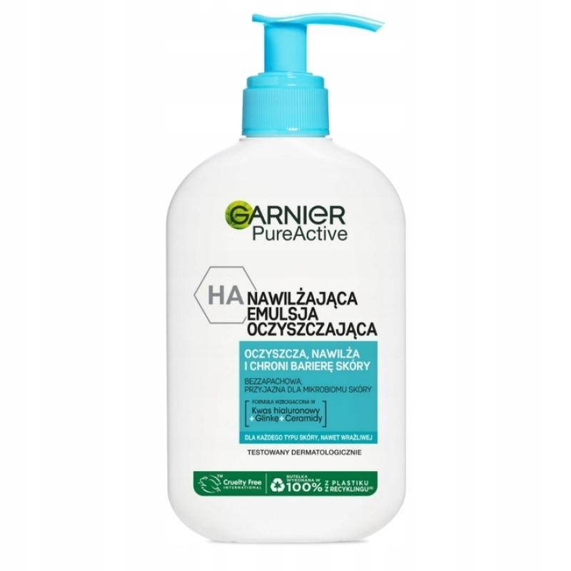 GARNIER Pure Active emulsione detergente viso idratante 250ml