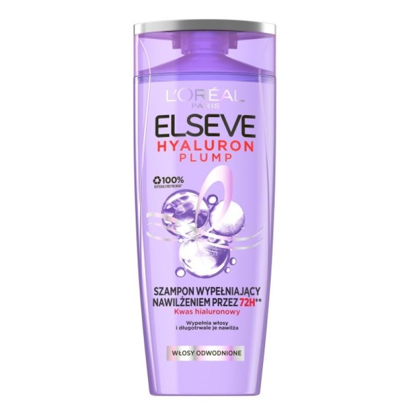 LOREAL Elseve Hyaluron Plump shampoo riempitivo idratante per capelli disidratati 400ml