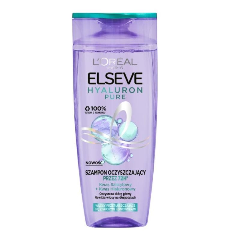 LOREAL Elseve Hyaluron Pure shampoo detergente per il cuoio capelluto 400ml