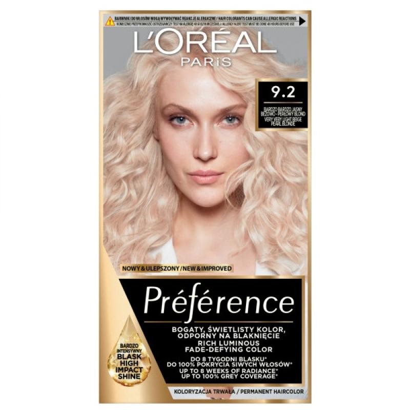 LOREAL Feria Preference tintura per capelli 92 Biondo Molto Chiaro