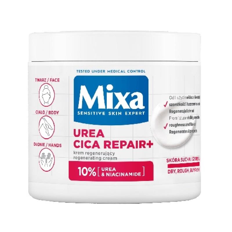MIXA Urea Cica Repair crema rigenerante viso e corpo 400ml