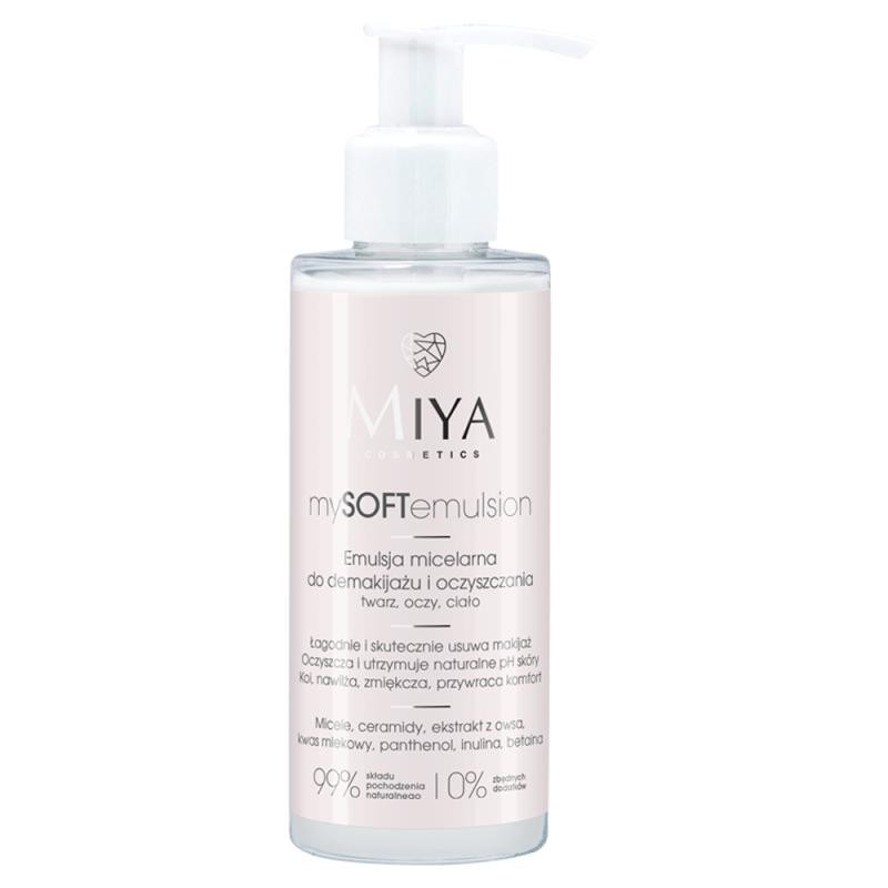 MIYA MySOFTemulsion emulsione micellare per la rimozione del trucco e la pulizia 140ml
