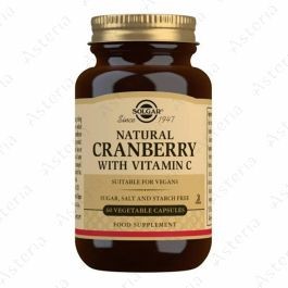 Solgar Natural Cranberry With Vitamin C Vegetable Capsules Pack of 60 Unisex