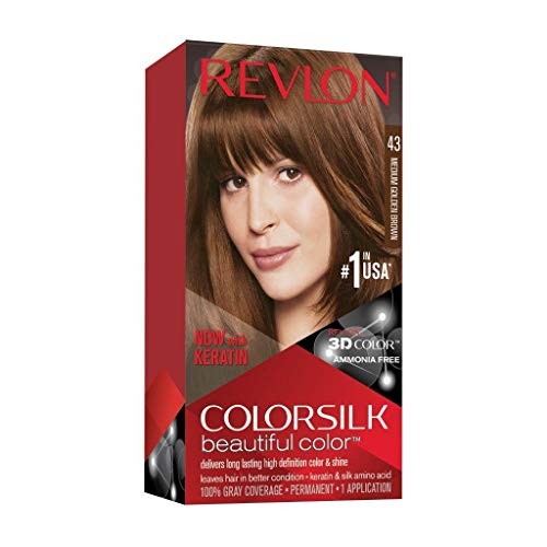 Revlon Mass Market COLORSILK tinte n43 castao medio dorado 1 u donna 1u