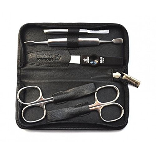 DuKaS Black manicure set made of genuine leather Solingen 9350 donna