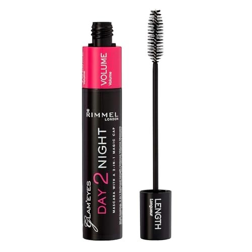 Rimmel Day 2 Night Mascara Doppio mascara per estensione e volume delle ciglia 9 ml 001 Black donna