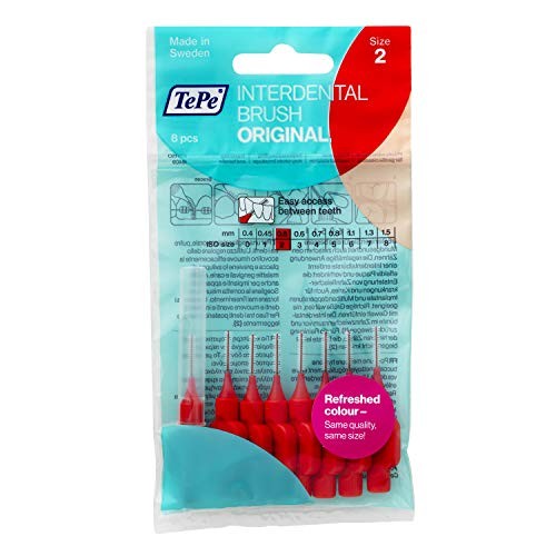 TePe Interdental Brush Normal 05 mm red 8 pcs interdental toothbrushes donna