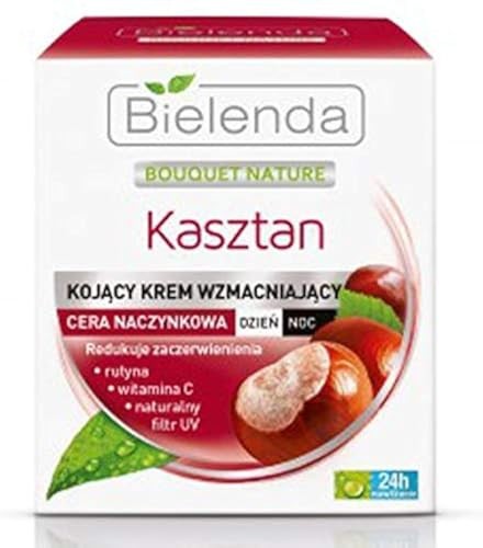 BIELENDA Bouquet Nature crema lenitiva rinforzante per pelli vascolari giornonotte Castagna 50ml