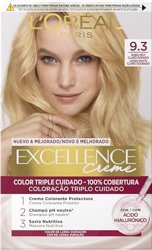 LOral Paris EXCELLENCE Creme tinte 93rubio claro claro dorado 192 ml Unisex