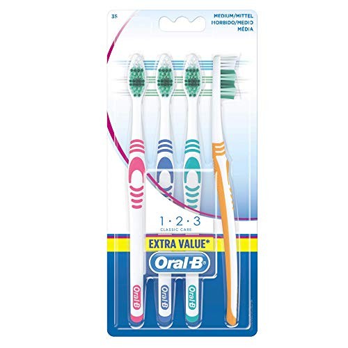 Oralb LUCIDO PULITO spazzolino da denti medio 4 unit unisex
