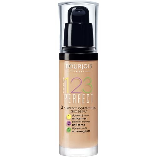 Bourjois 123 Fondotinta Perfetto Trucco per una pelle perfetta 30ml 53 Claire beige Donna