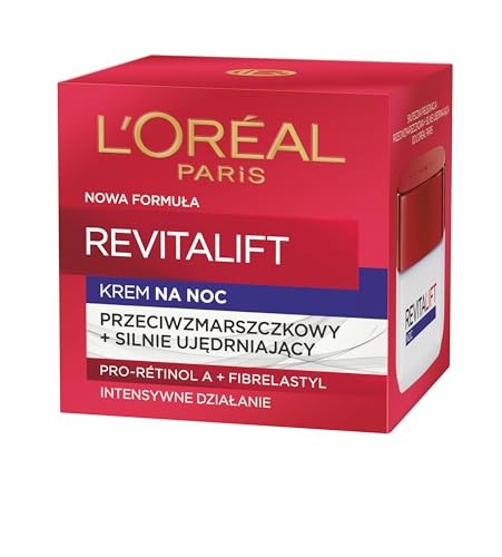 L Oral RevitaLift Crema notte con elastina 50ml Donna