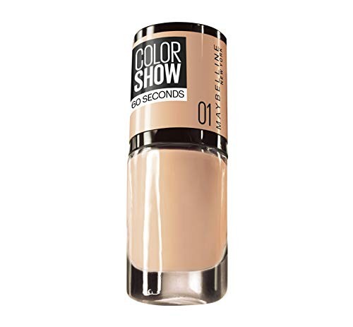 Maybelline Color Show 60 Seconds Nail Polish Nr 1 Go Bare 7ml donna