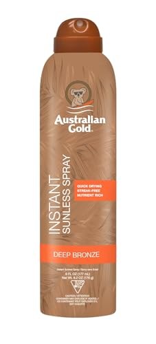 Australian Gold SUNLESS INSTANT rich bronze color spray 177ml unisex 177ml
