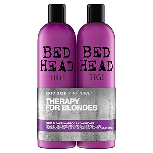 Tigi Bed Head Dumb Blonde Duo Kit Cassette for damaged blonde hair donna 1500ml