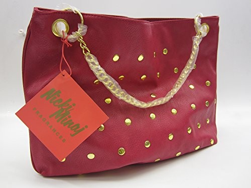 Nicki Minaj Minajesty Faux Leather Vegan Bag Tote Pink 175 x 10 x 25 cm donna