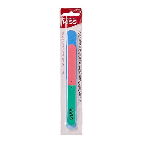 Kiss My Face Smerigliatrice per unghie a 4 vie 2 pezzi Lima abrasiva Donna