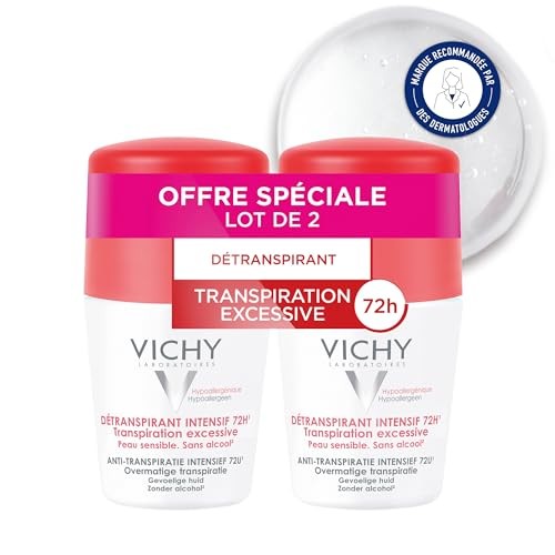 Vichy Antiperspirant Stress Resist 72H 2 pz Rollon antitraspirante contro la sudorazione eccessiva donna 50ml