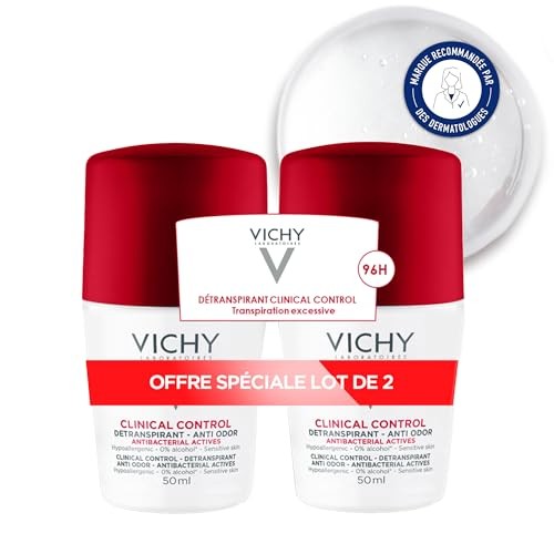 Vichy Deodorant Antiperspirant 48h 2 pz Deodorante rollon 48 ore per pelli sensibili e irritate donna 50ml