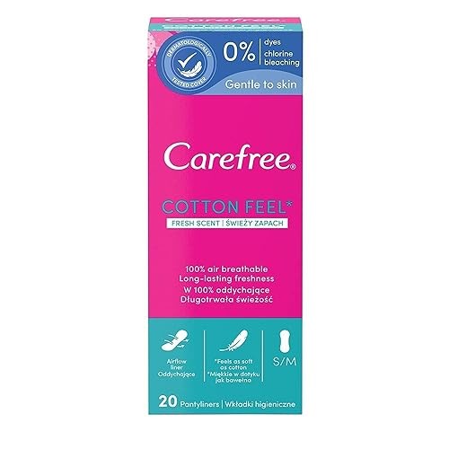 CAREFREE Normal Assorbenti igienici Con Estratto Di Cotone Profumo Fresco 20 pz