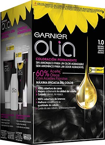 Garnier OLIA Coloracin Permanente 10 Negro Ebano 4 pz Unisex