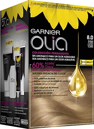 Garnier OLIA Coloracin Permanente 80 Rubio Claro 4 pz Unisex