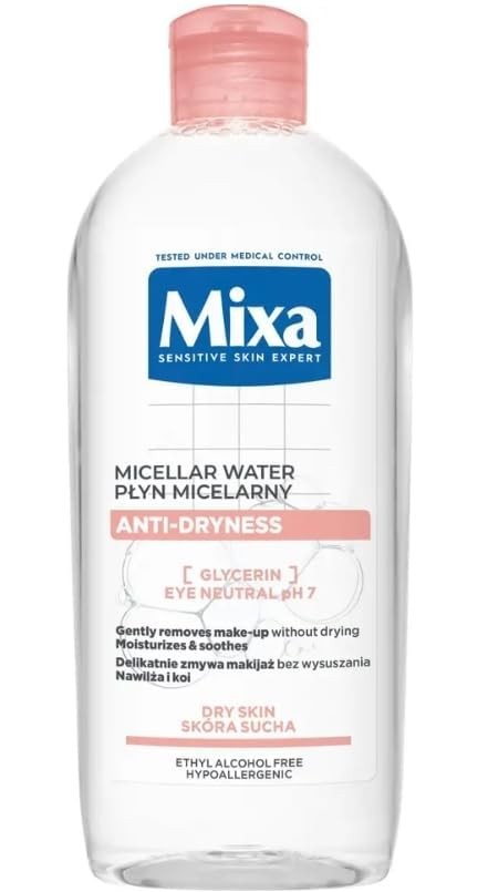 MIXA Fluido micellare contro la secchezza per pelli secche e molto secche 400ml
