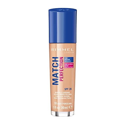 Rimmel MAKE UP MATCH PERFECTION SPF 25 Trucco SPF 30ml 010 Porcellana chiara Donna