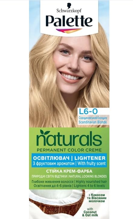 PALETTE Color Creme Go Blonde Permanente Tintura per capelli con olio di cocco e olio di argan L60 100 Biondo scandinavo