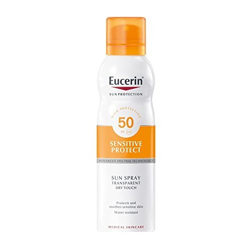 Eucerin Spray Sole Transparent Tocco Secco Spf50 200ml Unisex