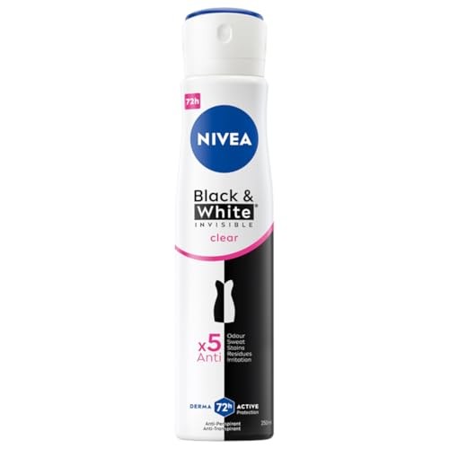 NIVEA Black White Invisible Clear antitraspirante spray 48h 250ml