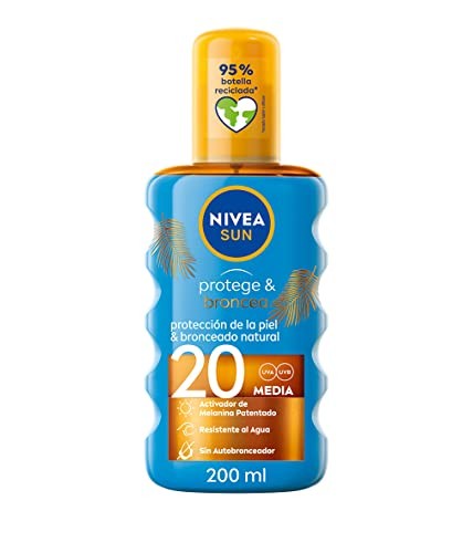 Nivea Sun Spray Solare Protect And Bronze Spf20 200ml Unisex