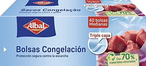 Albal Medium Triple Layer Freezing Bag 40 Units unisex