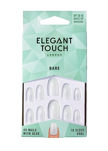 Elegant Touch TOTALLY BARE nails with glue oval 48 u Donna
