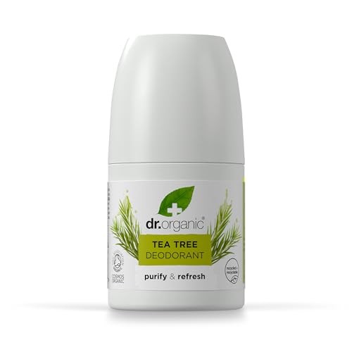 Dr Organic BIOACTIVE ORGANIC tea tree deodorant rollon 50ml unisex