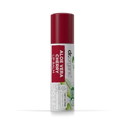 Dr Organic ALOE VERA Y CEREZA blsamo labial 57 gr donna 57gr