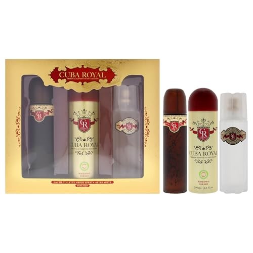 Cuba Cuba Royal Gift Set 100ml After Shave after shave Royal 100ml e 200ml Royal deospray Eau de toilette da Uomo 100ml