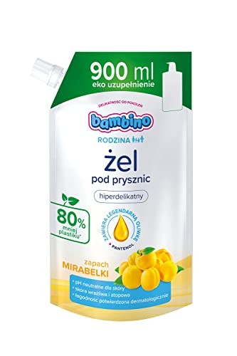 BAMBINO Famiglia gel doccia iperdelicato al profumo di mirabelle REFILL 900ml