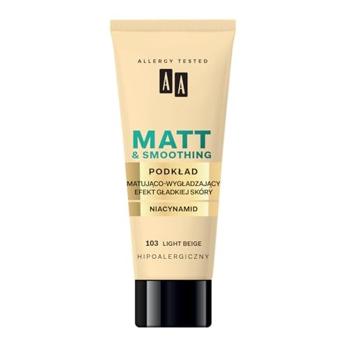 AA Make Up Matt Foundation fondotinta opacizzante e levigante 103 Light Beige 30ml