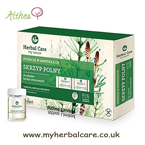 FARMONA Herbal Care Trattamento allEquiseto in fiale per capelli molto danneggiati 5x5ml