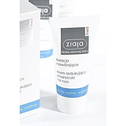 Ziaja Crema notte anti barba per pelli sensibili e secche Trattamento idratante 50 ml 50ml Donna
