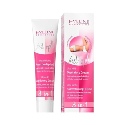 EVELINE Just Epil 3in1 crema depilatoria ultradelicata per ascelle mani e zona bikini 125ml