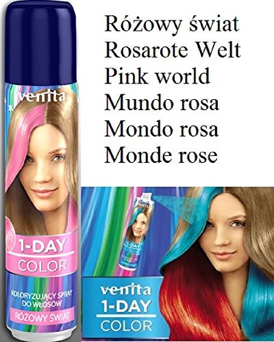 VENITA 1Day Color spray colorante per capelli Pink World 50ml