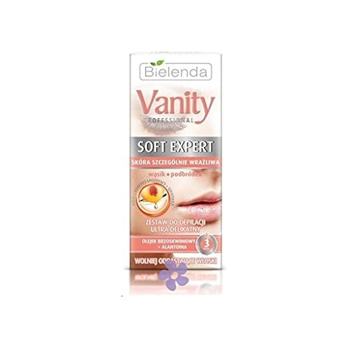 BIELENDA Vanity Professional Soft Expert set depilazione viso crema ultra delicata 15ml impacco 10ml spatola