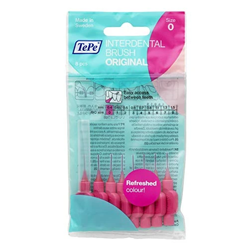 TePe Interdental Brush Normal 04 mm pink 8 pcs interdental toothbrushes donna