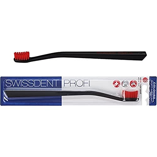 Swissdent COLOURS CLASSIC toothbrush blackred Unisex